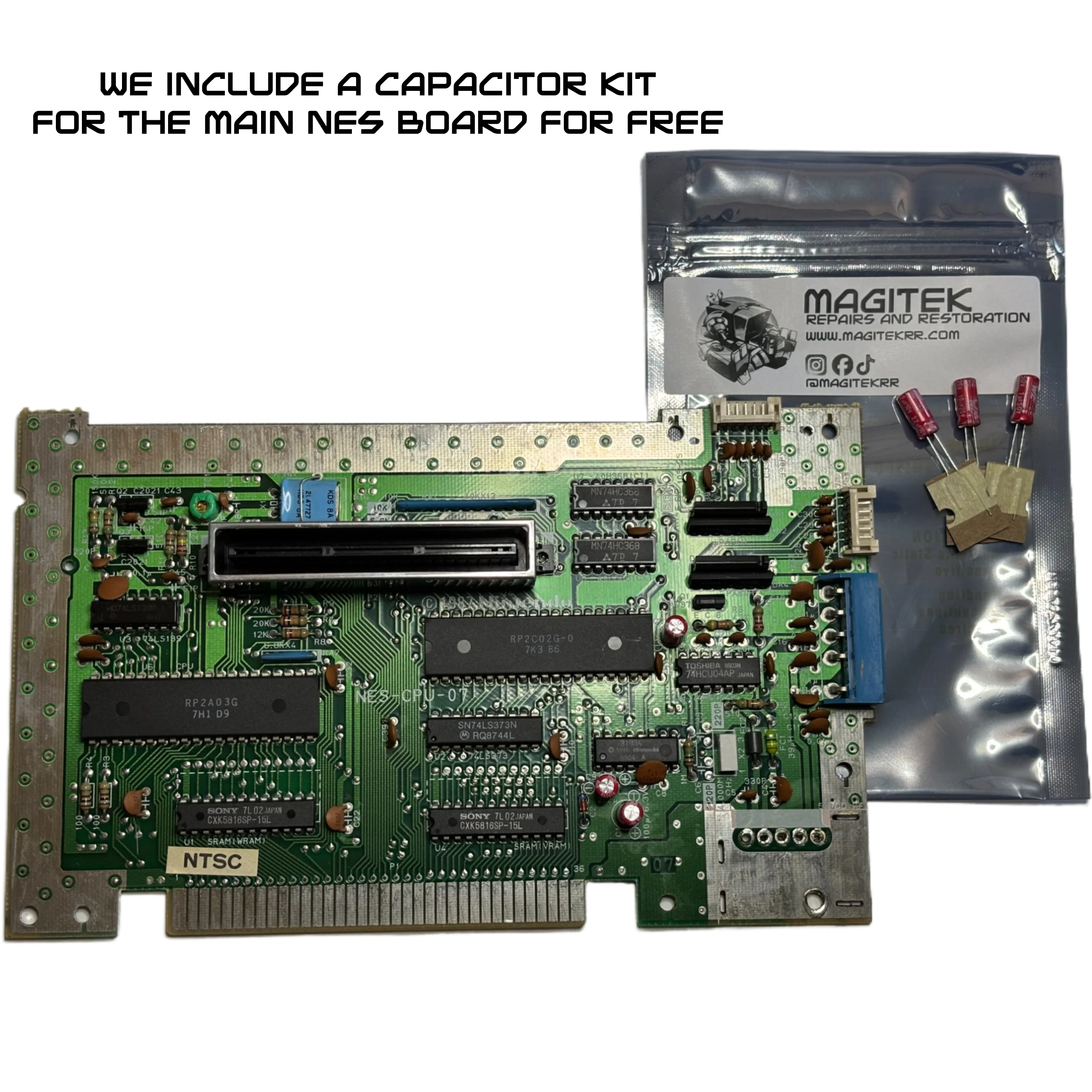 Kit de condensateur PCB pour alimentation NES et carte mère Kit de condensateur PCB pour alimentation NES et carte mère